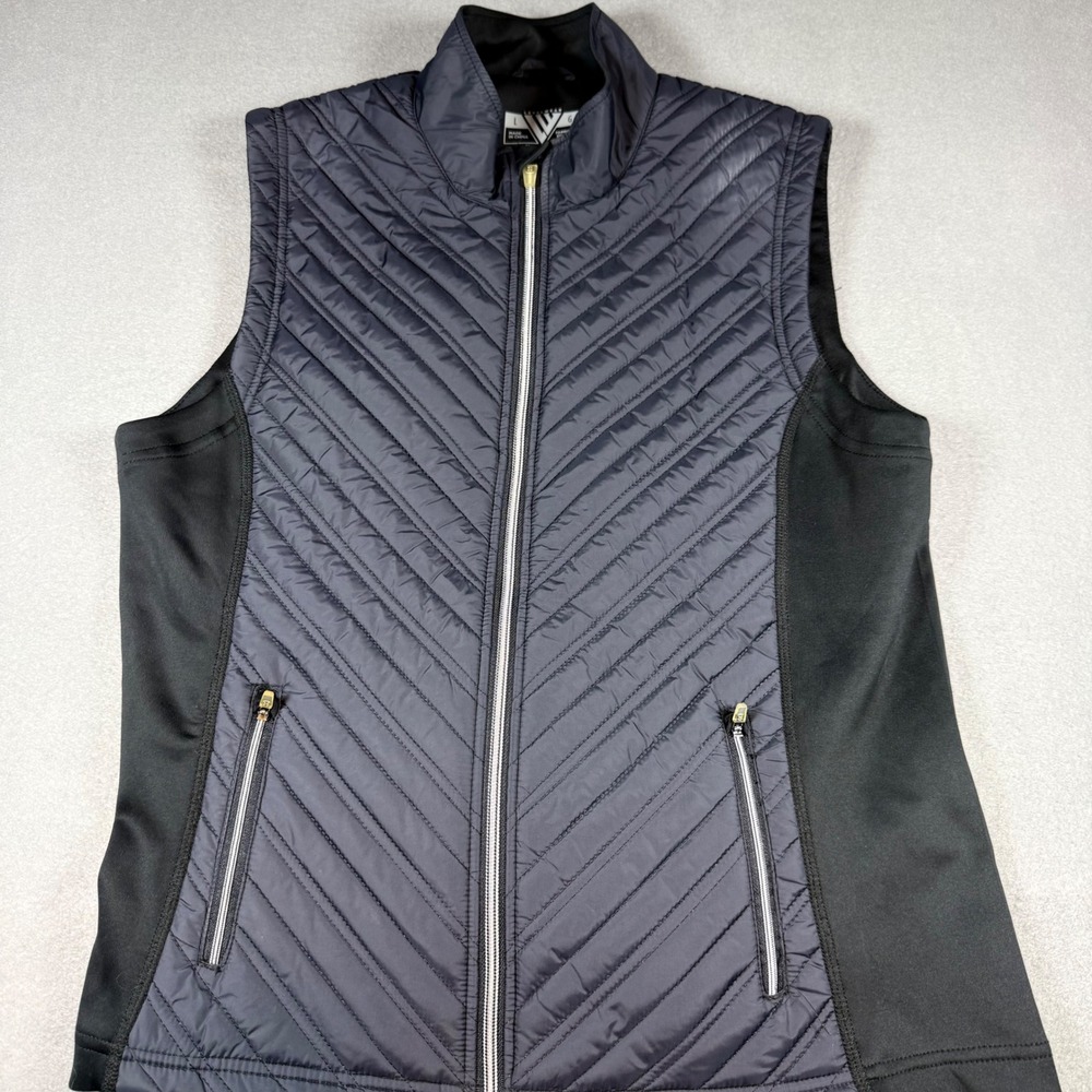 Levelwear Womens Golf‎ Vest Slim Fit Large Black Nylon Quilted Golf L
